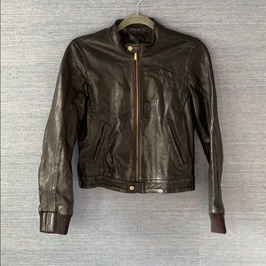 Tommy Hilfiger genuine leather jacket. Size 4